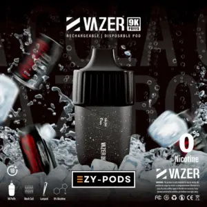 Vazer 9K พอตใช้แล้วทิ้งนิโคติน 0% กลิ่น Cola Zero